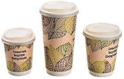 PacknWood PLA Lids for 8 10 12 16 & 20 oz Double Wall Cups