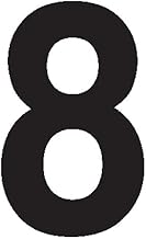 Labelmaster SS4B8 "Number 8" Label, 4", Vinyl (Pack of 25)