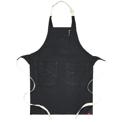 Red Kap Black / 22W x 34L / Flex Strap Utility Bib Apron Girls