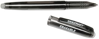 AbilityOne 7520016580391 SKILCRAFT Erasable Re-Write Gel Stick Pen, Medium, Black, 0.7 mm