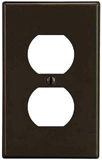 Hubbell Duplex Receptacle Wall Plate,Brown