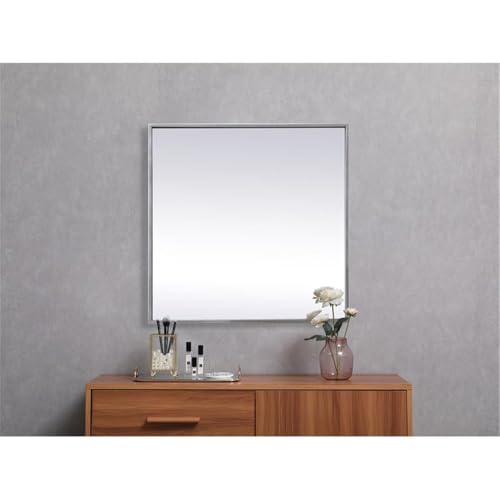 Elegant Decor Silver / 24"L x 24"W / Modern Wheel Care
