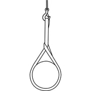 Sling, Wire Rope, L6Ft, VLL2800Lb, Dia3/8In by Lift All – Alloy Steel, Black, Model 38IEEX6