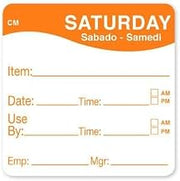 DayMark - 1127826 - CoolMark 2 in x 2 in Saturday Label