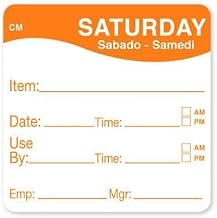 DayMark - 1127826 - CoolMark 2 in x 2 in Saturday Label