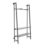 Econoco Steel Outrigger Kit, 48" Wide, Black - 2 Faceouts 2 Adjustable Metal Shelves
