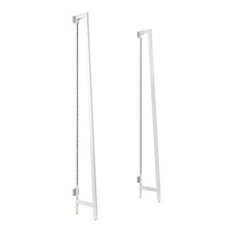 Econoco Metal Set APORMAB, 95 7/16" High, 2/Set - White