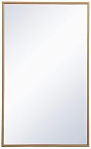 Wyn 17x28 Metal and MDF Mirror Medicine Cabinet in Brass