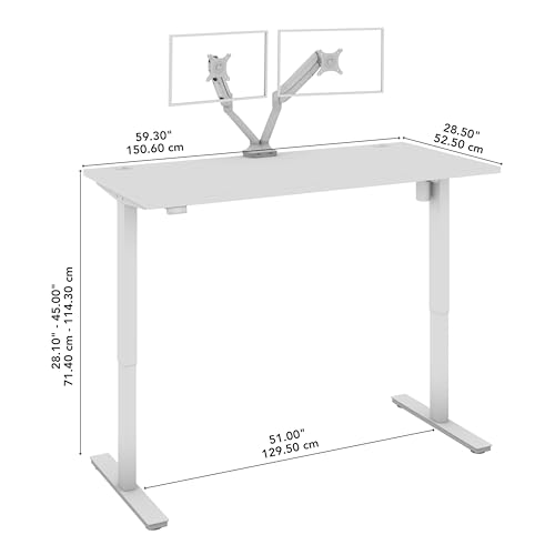 Bestar Black / 60W x 30D / Modern Home Office Desks