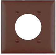 Pass & Seymour TP703-LA Nylon 2 Gang Standard Size Single Receptacle Plate (2) Power Outlet Receptacle Light Almond