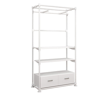 Econoco Metal Merchandising Unit, 48" Wide - White