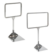 Econoco Sign Holder, Silver - 7"
