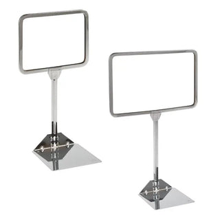 Econoco Sign Holder, Silver - 7"
