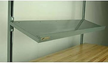 4-5BAS Angled Cantilevered Shelf for 60" Workbench, 16 Gauge Steel, Blue, 52" Length, 12" Height