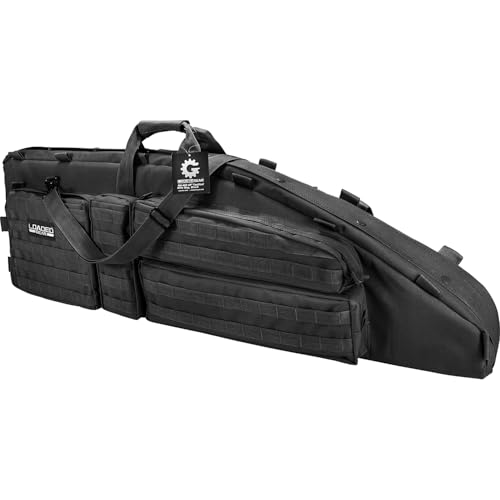 Barska Black / 46" / Barska Bi12550 Loaded Gear Rx-600 46" Tactical Padded Rifle Bag Soft Rifle Cases