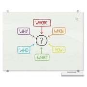 Best-Rite 32"W x 4.3"H / Glossy White / 2x3 Dry Erase Boards