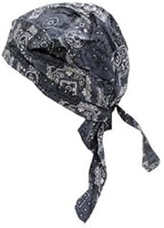 OccuNomix TN5-CBL Doo Rag Tie Hat, Cowboy Blue