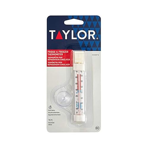 Taylor 1 Count (Pack of 1) / Silver / Functional Refrigerator Thermometers