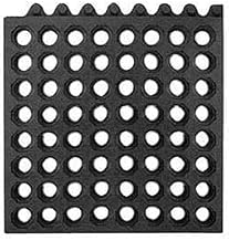 Notrax Drainage Mat Grease Resistant, 36" x 36" x 3/4", Black