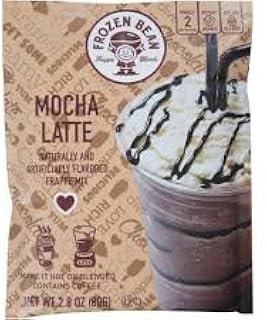 The Frozen Bean Frozen Bean Mocha Latte Frappe Mix 2.8 oz (Pack of 4)