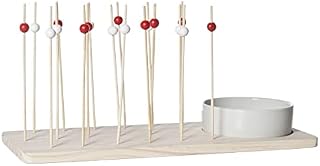Cosy & Trendy 4498962 Apéro Set Ceramic/Wood, 34 x 14 x 4.8 cm, 18 Picks