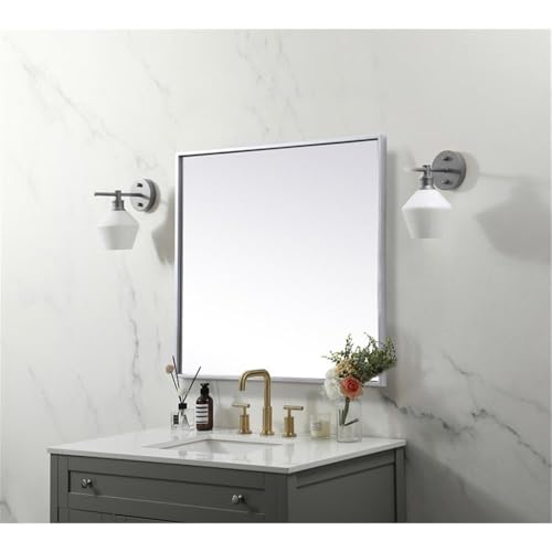Elegant Decor Silver / 24"L x 24"W / Modern Wheel Care