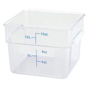 Winco 12 Quart / Container / Clear Containers