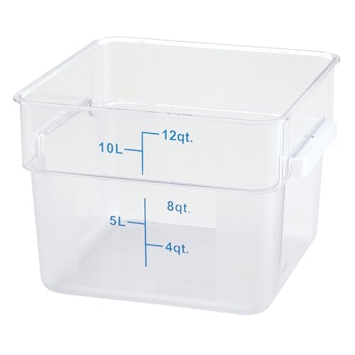 Winco 12 Quart / Container / Clear Containers