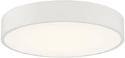 49960LEDDCS-WH/ACR Como - 17W 1 3CCT LED Flush Mount-4 Inches Tall and 13.75 Inches Wide, Finish Color: White