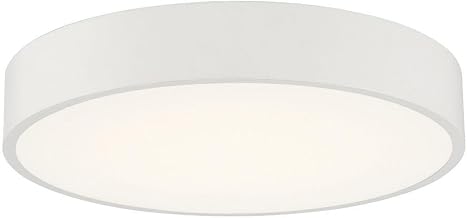 49960LEDDCS-WH/ACR Como - 17W 1 3CCT LED Flush Mount-4 Inches Tall and 13.75 Inches Wide, Finish Color: White
