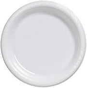 Creative Converting 28000031 White Banquet Plate, Plastic Solid (12pks Case)