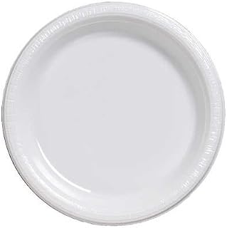 Creative Converting 28000031 White Banquet Plate, Plastic Solid (12pks Case)