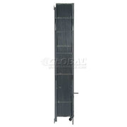 Double Folding Security Gate by Global Industrial – 85"L x 97"W x 4"H, Steel, Gray, Model 620880