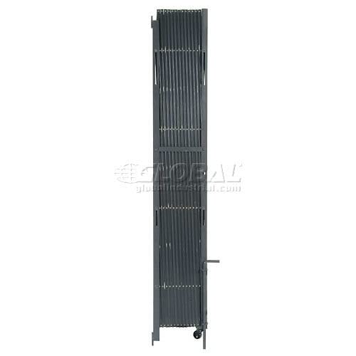 Double Folding Security Gate by Global Industrial – 85"L x 97"W x 4"H, Steel, Gray, Model 620880