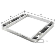 Aluminum Pallet Dolly with Tilt Rollers by Global Industrial – Aluminum, Silver, Model 800502
