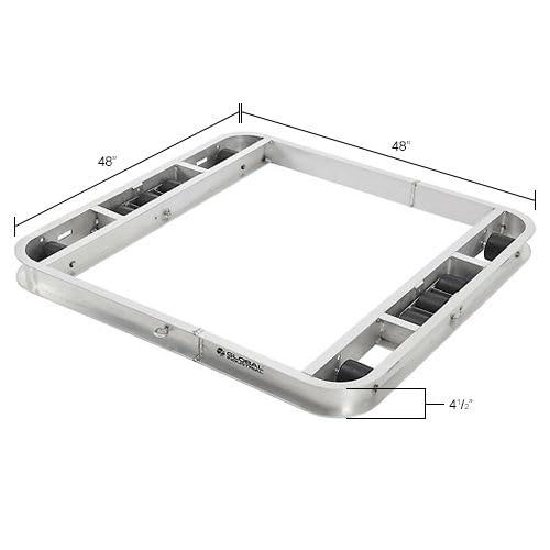 Aluminum Pallet Dolly with Tilt Rollers by Global Industrial – Aluminum, Silver, Model 800502