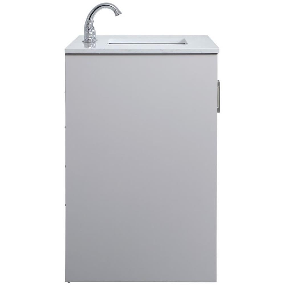 Elegant Decor 36"Lx22"Wx34"H / Grey / Traditional Wheel Care