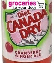 Canada Dry Ginger Ale DIet Cranberry, 12 oz Can (12 pack)