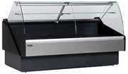 Hydra-Kool KPM-CG-100-S 101-1/5" Curved Glass Full Service Reach-in Refrigerated Display Case for Package Products, Multiplexable