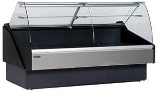 Hydra-Kool KPM-CG-100-S 101-1/5" Curved Glass Full Service Reach-in Refrigerated Display Case for Package Products, Multiplexable