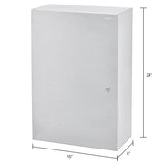 Global Industrial Stainless Steel / 8"L x 16"W x 24"H / Industrial Safety Storage Cabinets