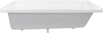 Swiss Madison Voltaire 72 x 36 Left Drain Soaking Alcove Bathtub in Glossy White with Integrated Armrest