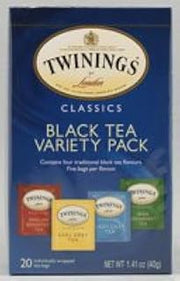 Twinings Black Tea Variety Pack - 20 Tea Bags