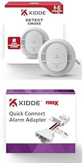 Hardwired Smoke Detector, AA Battery Backup and Kidde Adapter Bundle
