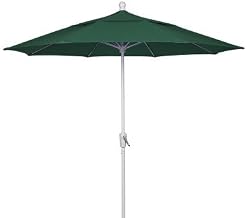 FiberBuilt 9 ft. Alunimum Wind Resistant Patio Umbrella Forest Green - 9HCRCB-T-FOREST GREEN