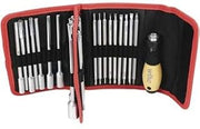 Wiha 28187 ESD Safe Drive-Loc VI Interchangeable Blade 32 Piece Set in Folding Wallet