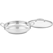 Cuisinart Silver / 12 inch / Everyday Pan w/Cover Omelet Pans