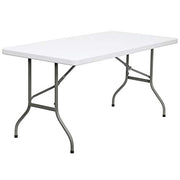 Flash Furniture Granite White / 5 feet / Classic Folding Tables