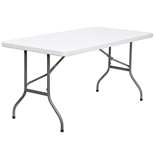 Flash Furniture Granite White / 5 feet / Classic Folding Tables