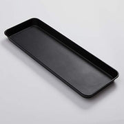 American Metalcraft 29.8" x 10.5" x 2" / Black / Modern Serving Trays